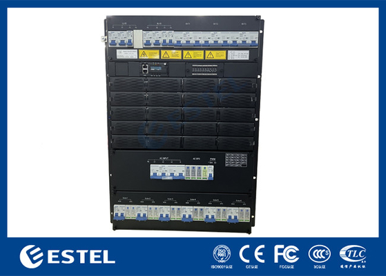 48v Telekom Power Supply Rack Mounted Rectifier System Untuk Telekom Power Shelves Dengan Battery Management
