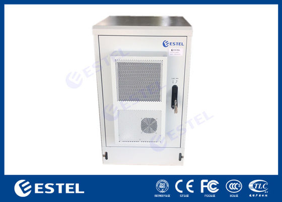 IP65 16U Galvanized Steel Outdoor Equipment Cabinet Air Conditioner Dengan Layar