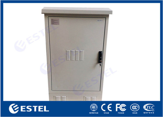 IP55 Power Coating Outdoor Data Cabinet 19 &quot;Rel Pemasangan Dengan Door Stopper