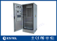 19 Inch Rack Outdoor Telecom Cabinets Waterproof IP55 Active Cooling Dengan Baterai Rak