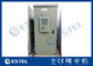 19 Inch Double Wall Green Outdoor Telecom Cabinet Untuk Stasiun Basis Komunikasi Nirkabel