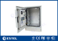 16U Galvanized Steel Outdoor Telecommunication Cabinet 19' 'Rack Dengan AC IP55