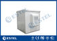 17U Aluminium Material Outdoor Telecom Cabinet Dengan 300W 24VDC Air Conditioner