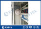 Pintu Depan / Belakang Kabinet Telekomunikasi Luar Ruangan IP55 Anti Corrosion Powder Coating 32U