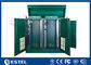 Stainless Steel IP65 Outdoor Rack Cabinet Dual Bay Terintegrasi Dengan Manajemen Termal Cerdas