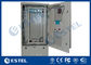 23U Removable Rear Panel Outdoor Battery Cabinet Struktur Kompak Dengan Heat Exchanger