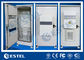Double Wall Outdoor Telecom Cabinet Baja Galvanis Untuk Peralatan / Baterai Elektronik