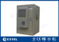 Dua Pintu 16U IP65 Outdoor Telecom Cabinet Floor Mount Dengan Air Conditioner Untuk Pendinginan