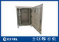 Dinding Tunggal 16U 19 Inch Rack Cabinet Galvanized Steel Front Back Access