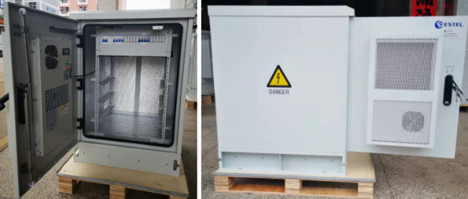 Pendinginan Aktif 16U 19 Inch Rack Cabinet Untuk Base Station / Outdoor