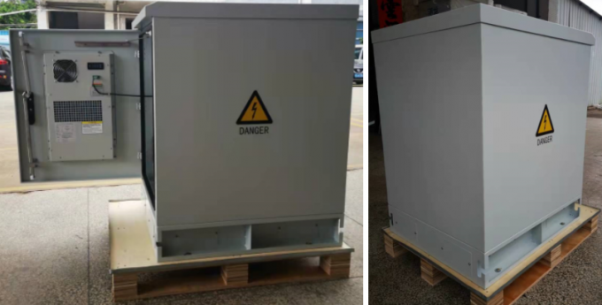 Pendinginan Aktif 16U 19 Inch Rack Cabinet Untuk Base Station / Outdoor