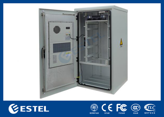 19U Outdoor Cabinet Dengan Rak Baterai Dan Laci Untuk 90A Sistem Rektifier