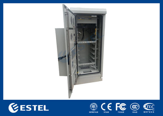 32U IP55 Outdoor Integrated Power Cabinet Dengan Distribusi Daya Dan Sistem Pemantauan