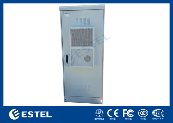 ET9090210A-40U Kabinet Luar Ruangan Pintu Ganda Telekomunikasi Dengan PDU Sistem Monitoring Jauh