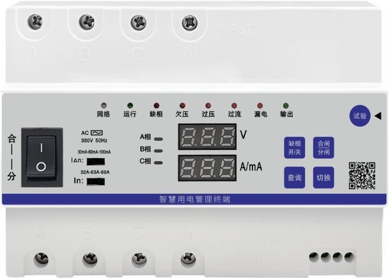 Terminal Manajemen Listrik Cerdas Tiga Fase 80A dengan Kontrol Cloud