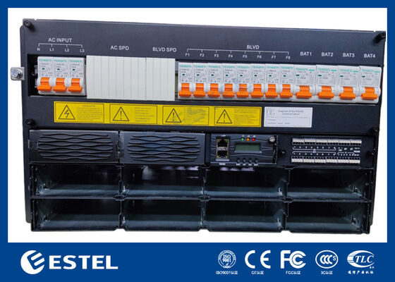 6U Telecom DC48V sistem daya rectifier dengan remote control terintegrasi