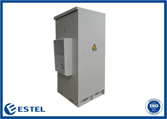 Kabinet Peralatan Outdoor 40U IP55 Anti Korosi Dengan Pintu Depan Dan Belakang