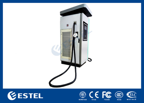 Stasiun pengisian daya mobil listrik 240kw DC Pengisi daya mobil EV kendaraan energi baru dengan senjata ganda