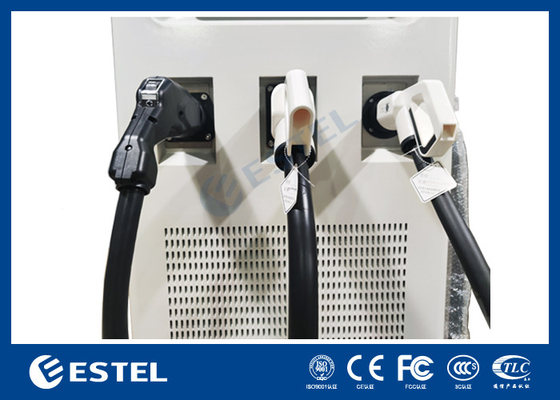 DC 60kw Dan AC 43KW Stasiun Pengisian Mobil Listrik EV Stasiun Pengisian