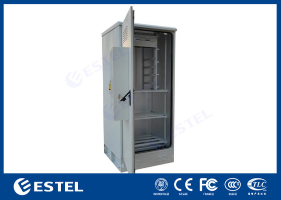 Outdoor 19 Inch Rack Cabinet Baterai Power Kabinet Kontrol Terintegrasi