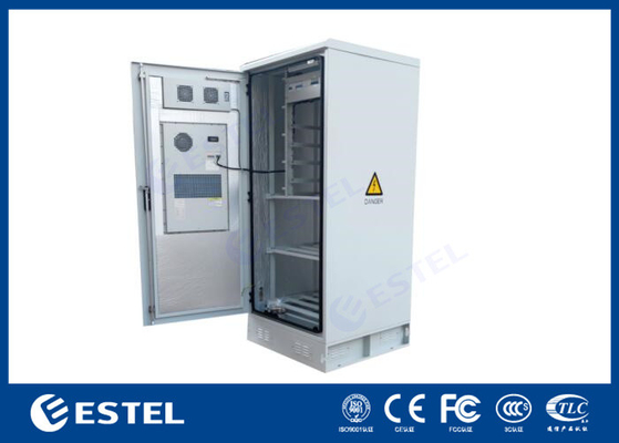Outdoor 19 Inch Rack Cabinet Baterai Power Kabinet Kontrol Terintegrasi
