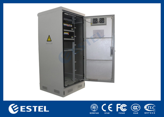 40U IP55 Galvanized Steel Smart Outdoor Cabinet Dengan AC 1500W