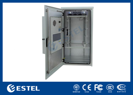 19U Outdoor Cabinet Dengan Rak Baterai Dan Laci Untuk 90A Sistem Rektifier