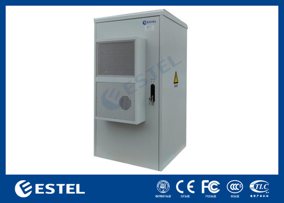 19U Outdoor Cabinet Dengan Rak Baterai Dan Laci Untuk 90A Sistem Rektifier