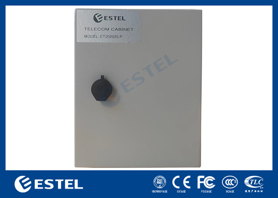 ET202025-P Outdoor Pole Mount Cabinet Dengan Satu Pintu Depan Din Rail Cabinet