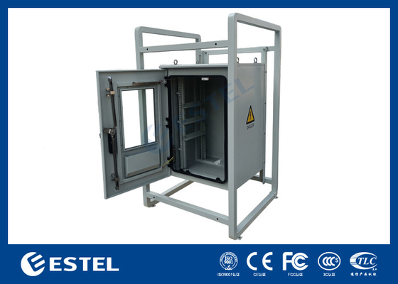 19inch Outdoor Telecom Equipment Cabinets IP55 Waterproof Lantai dipasang kandang