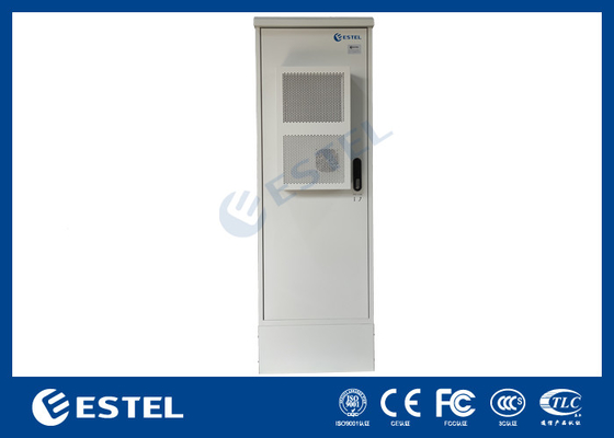 Kabinet Telekomunikasi Luar Ruang 1.2mm dengan AC dan FSU Satu Pintu Depan