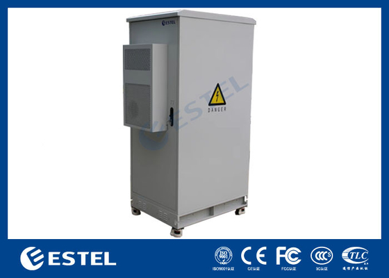 Standar 38U Outdoor Data Cabinet Dengan DC AC Dan Roda Mudah Untuk Pindah