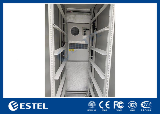Standar 38U Outdoor Data Cabinet Dengan DC AC Dan Roda Mudah Untuk Pindah