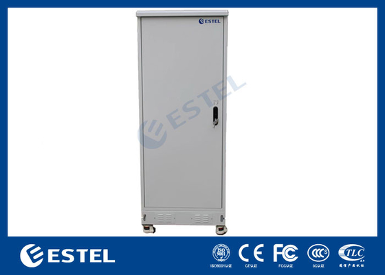 Standar 38U Outdoor Data Cabinet Dengan DC AC Dan Roda Mudah Untuk Pindah