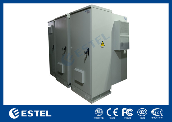ET9070220-42U IP55 Kabinet Telekomunikasi Luar dengan AC AC AC Konstruksi Baja Galvanis