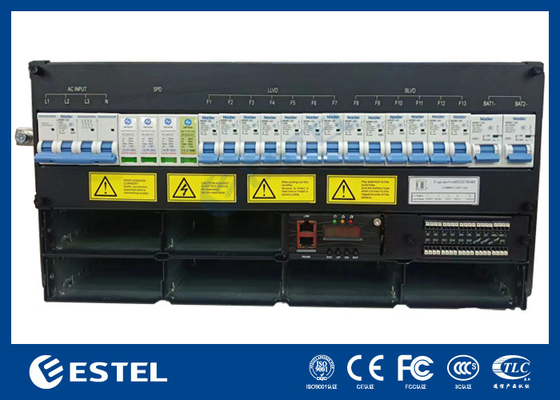 48V Plug-In Frame Power Supply 5U Tinggi 19inch Rack Instalasi Dengan 6 Modul Rectifier