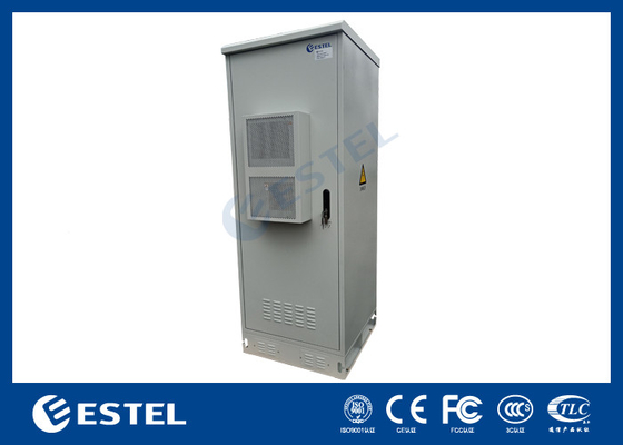 40U AC Luar Ruang Kabinet Telekom Bahan Retardant Anti karat kandang