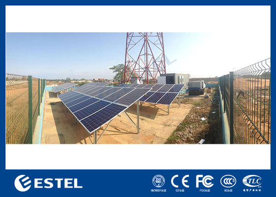 Sistem Daya Telekomunikasi Energi Hybrid Dengan Solar Power Grid Baterai Generator Diesel Untuk Sumber Daya Listrik Lokasi Telekomunikasi Luar Ruang