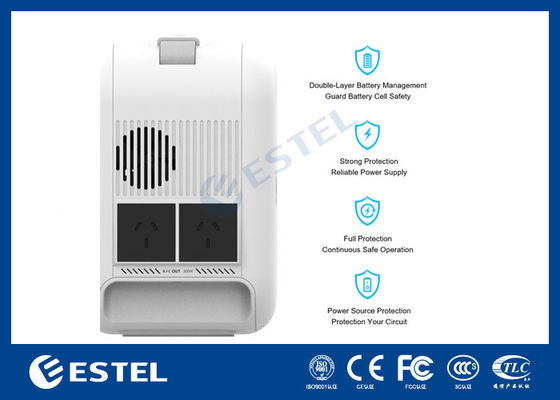 ESTEL eCandle 1KWH Stasiun Daya Portabel Baterai LiFePO4 Pengisian Tenaga Surya Output 300W Cadangan UPS