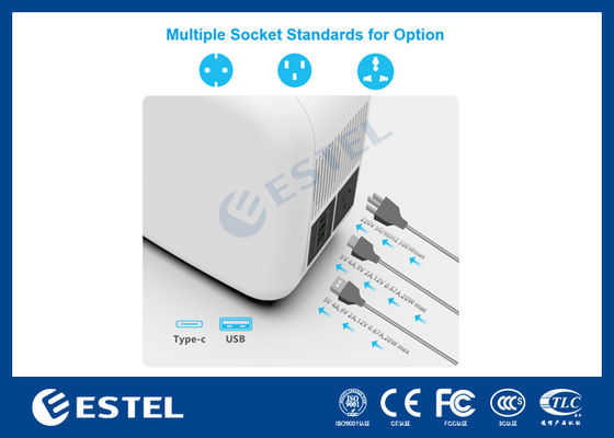 ESTEL eCandle 1KWH Stasiun Daya Portabel Baterai LiFePO4 Pengisian Tenaga Surya Output 300W Cadangan UPS