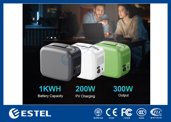 ESTEL eCandle 1KWH Stasiun Daya Portabel Baterai LiFePO4 Pengisian Tenaga Surya Output 300W Cadangan UPS