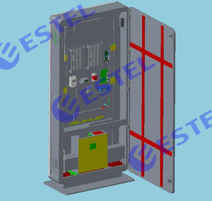 Kios / Monitor LCD Kabinet Luar Ruangan Pendingin Udara 500W 220VAC 50Hz Presisi Tinggi