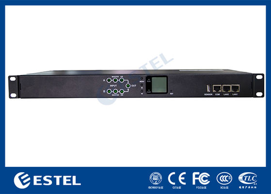 200-240VAC 2x16A Dual-Input Switched Rack PDU dengan Pemantauan Perlindungan KN-1