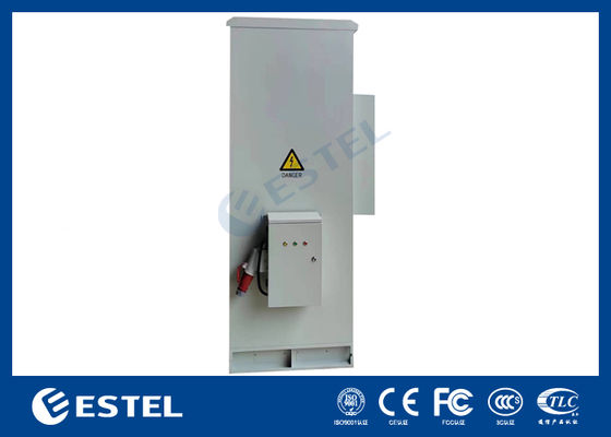 Kabinet Telekomunikasi Luar dengan PDU dan Side Box 40U IP55 Tingkat Perlindungan 2000W Kapasitas Pendingin 220VAC/48VDC Tegangan Masuk