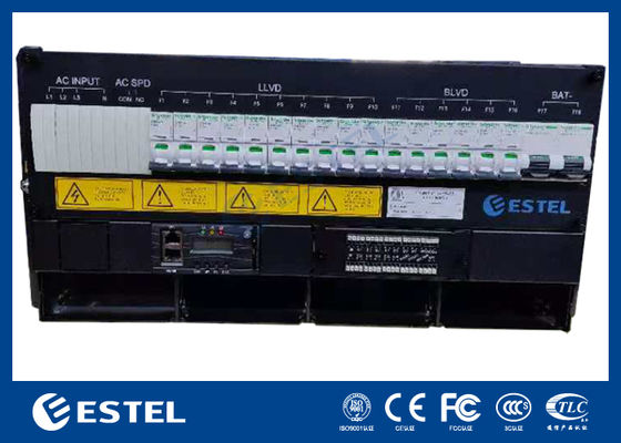 24U Outdoor Telecom Rectifier Cabinet dengan Distribusi Daya DC 18kw