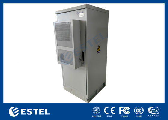 Kabinet Telekomunikasi Luar Ruang Lembar Galvanis dengan Baterai ATS dan Kamera untuk Sistem Daya Telekomunikasi