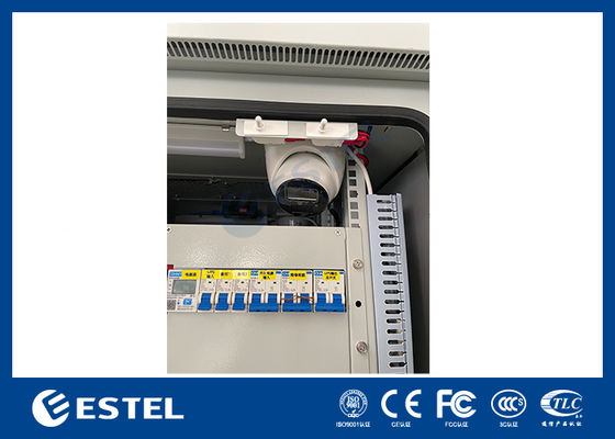 Kabinet Telekomunikasi Luar Ruang Lembar Galvanis dengan Baterai ATS dan Kamera untuk Sistem Daya Telekomunikasi