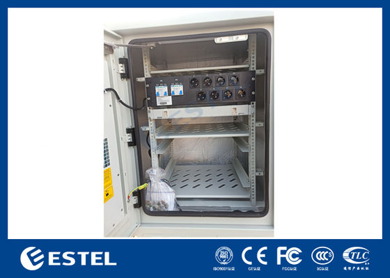 Kabinet Telekomunikasi Luar Ruangan IP55 dengan PDU dan ODF untuk Sistem Tenaga Telekomunikasi