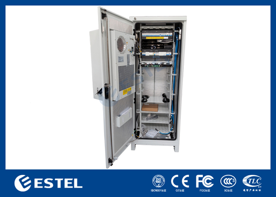 Kabinet Telekom Luar Dengan 9kW 150A Sistem Daya Telekom Untuk Peralatan Telekom DC Power Supply Rectifiers