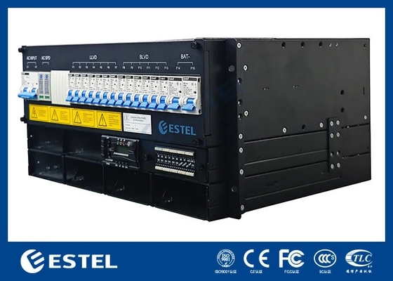Kabinet Telekom Luar Dengan 9kW 150A Sistem Daya Telekom Untuk Peralatan Telekom DC Power Supply Rectifiers